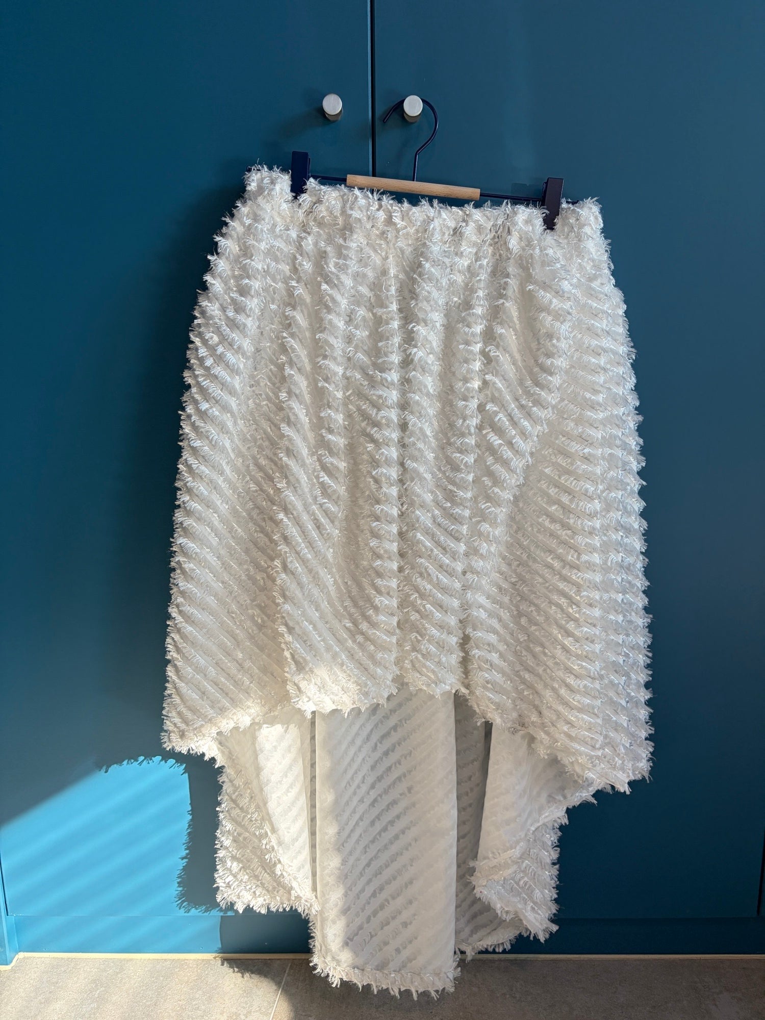 Feathery skirt - off white