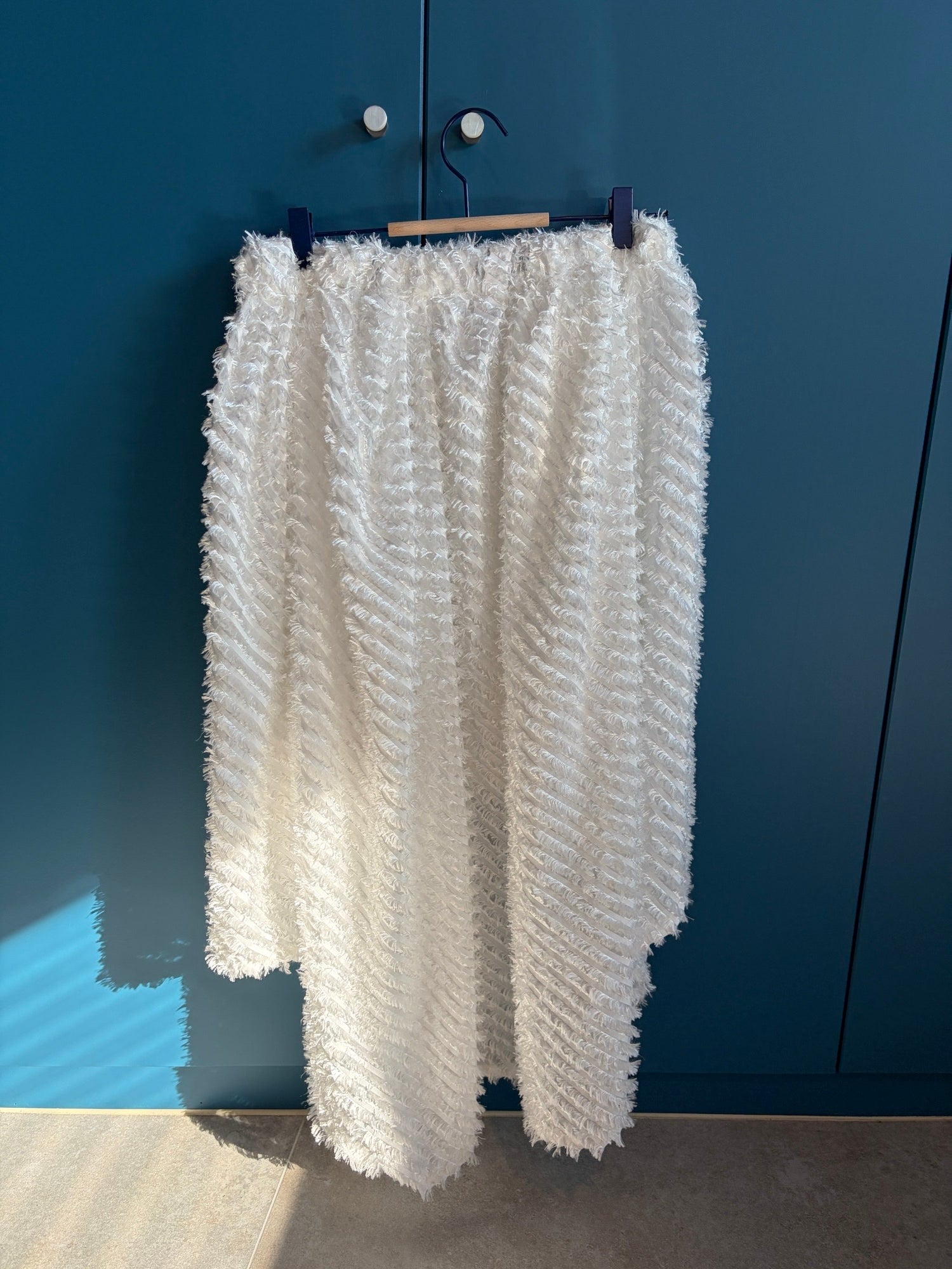 Feathery skirt - off white