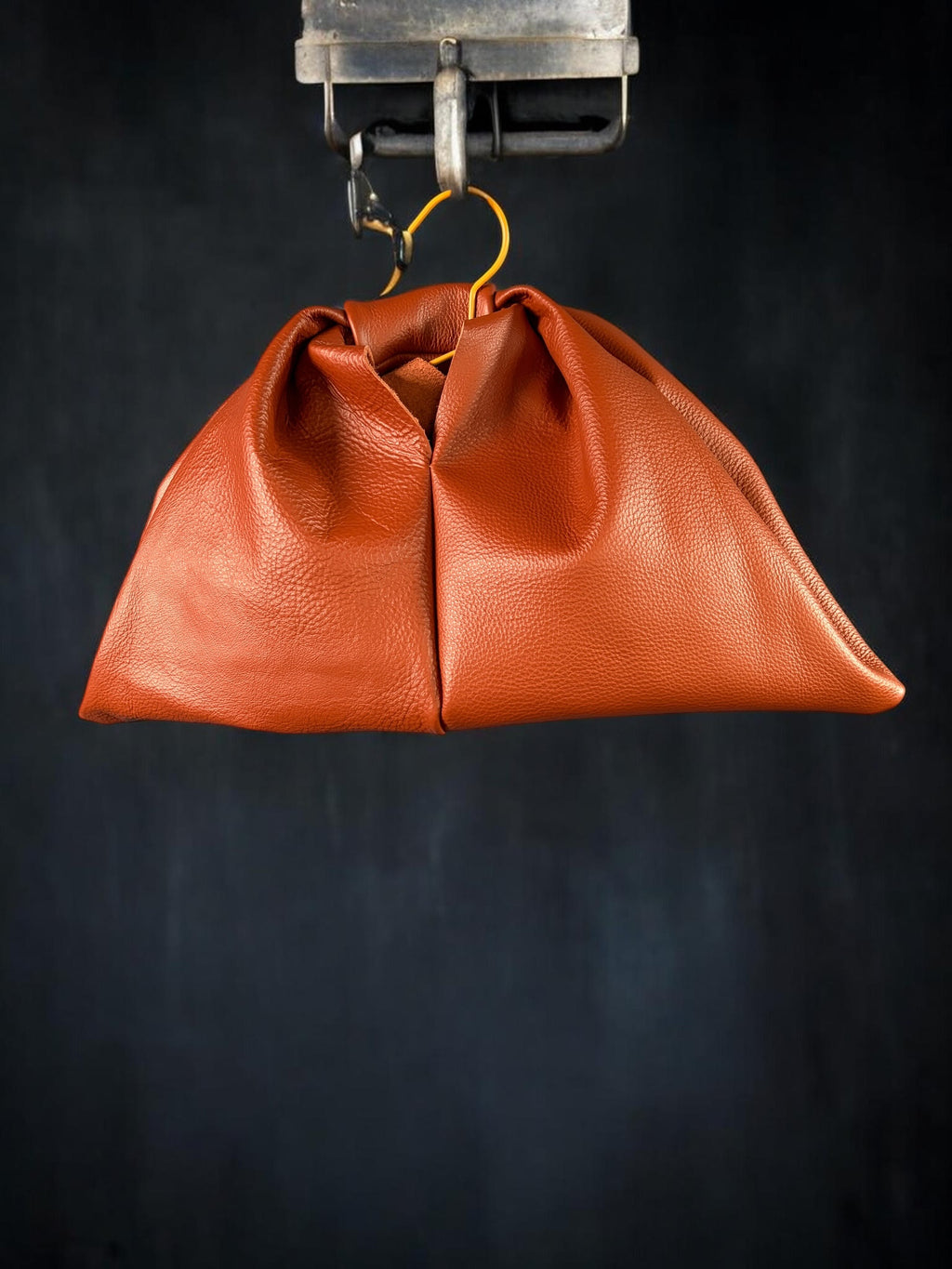 Brown leather bag