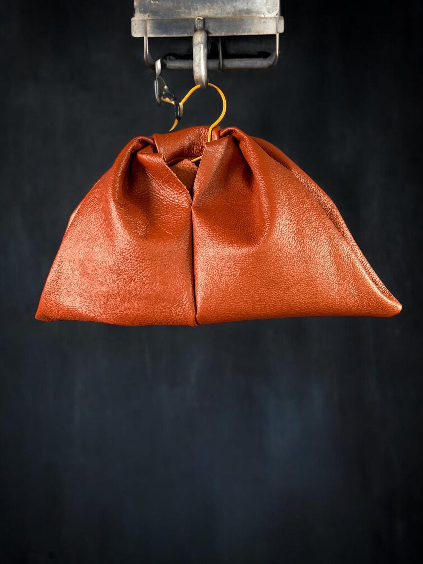 Brown leather bag