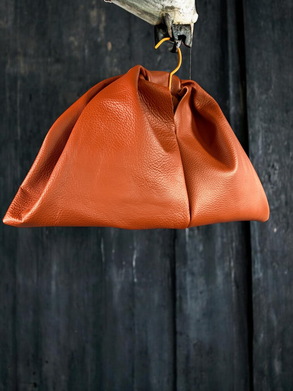 Brown leather bag