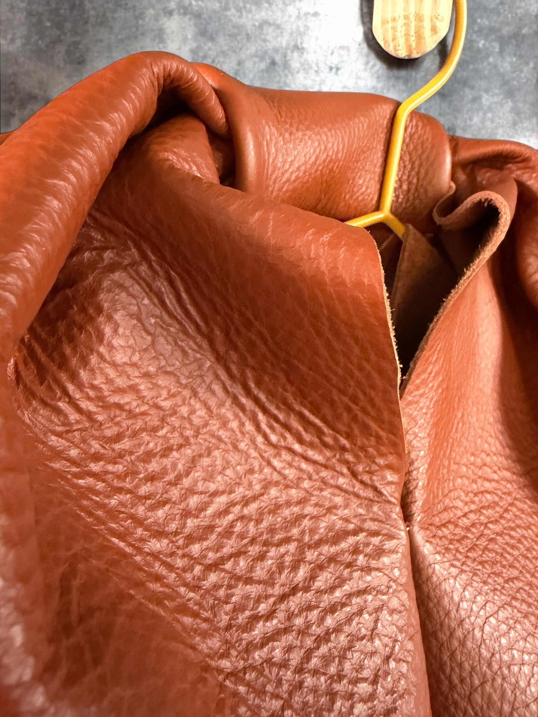 Brown leather bag