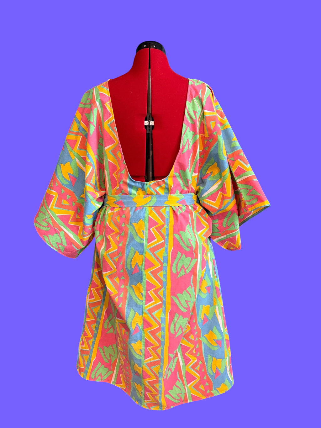 Dress made of eighties bed sheet