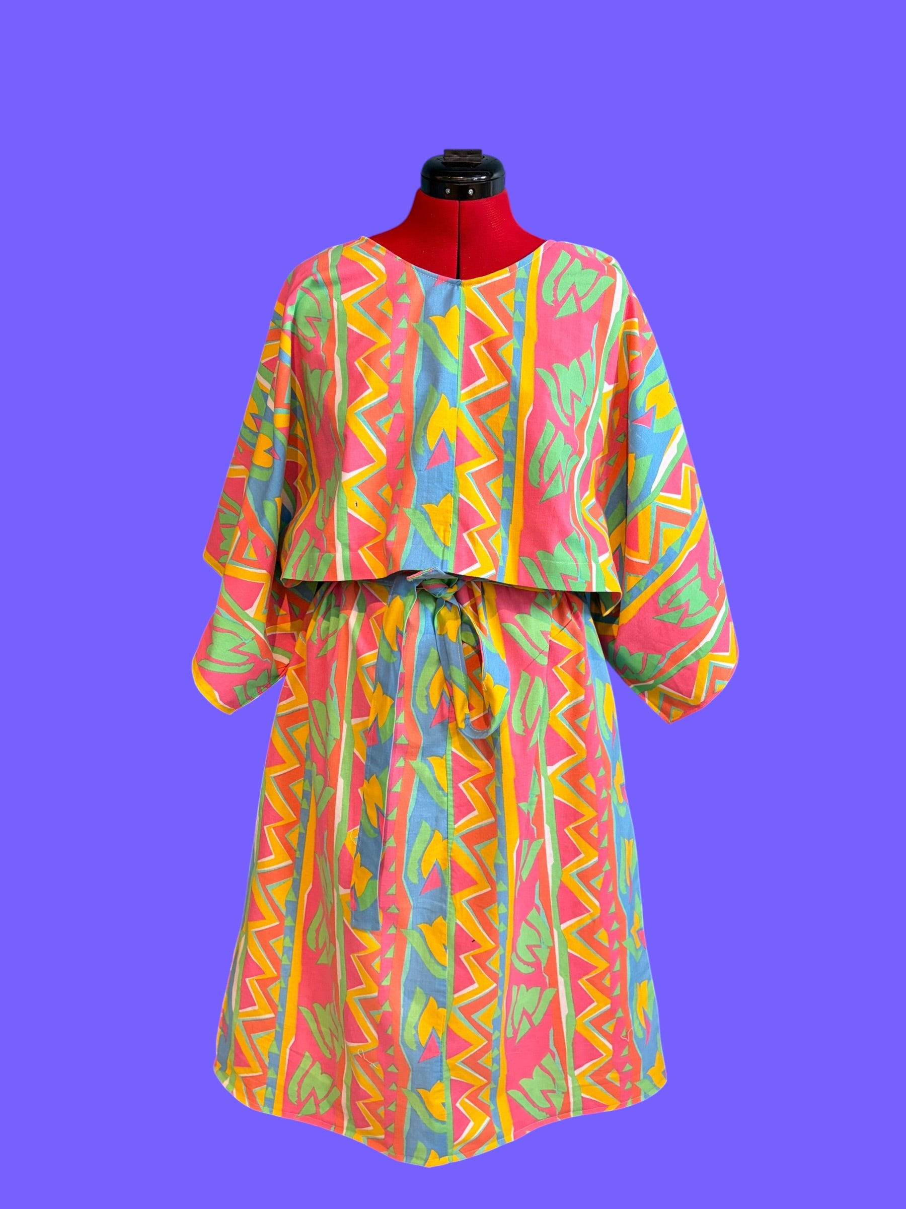 Dress made of eighties bed sheet