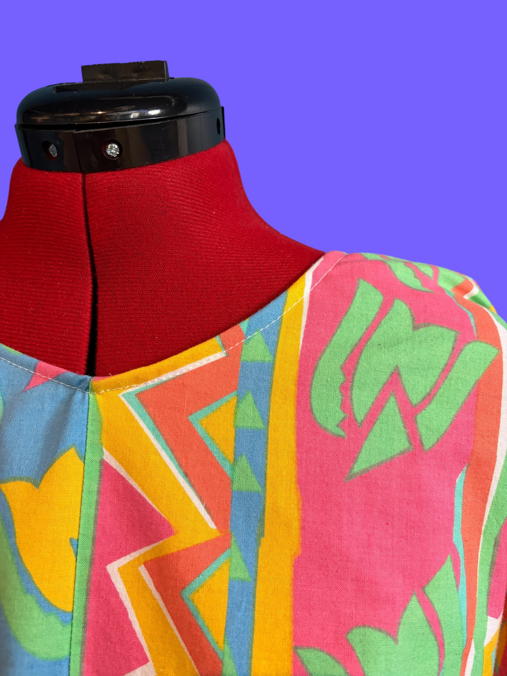 Dress made of eighties bed sheet