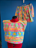 Top made of eighties bedsheet