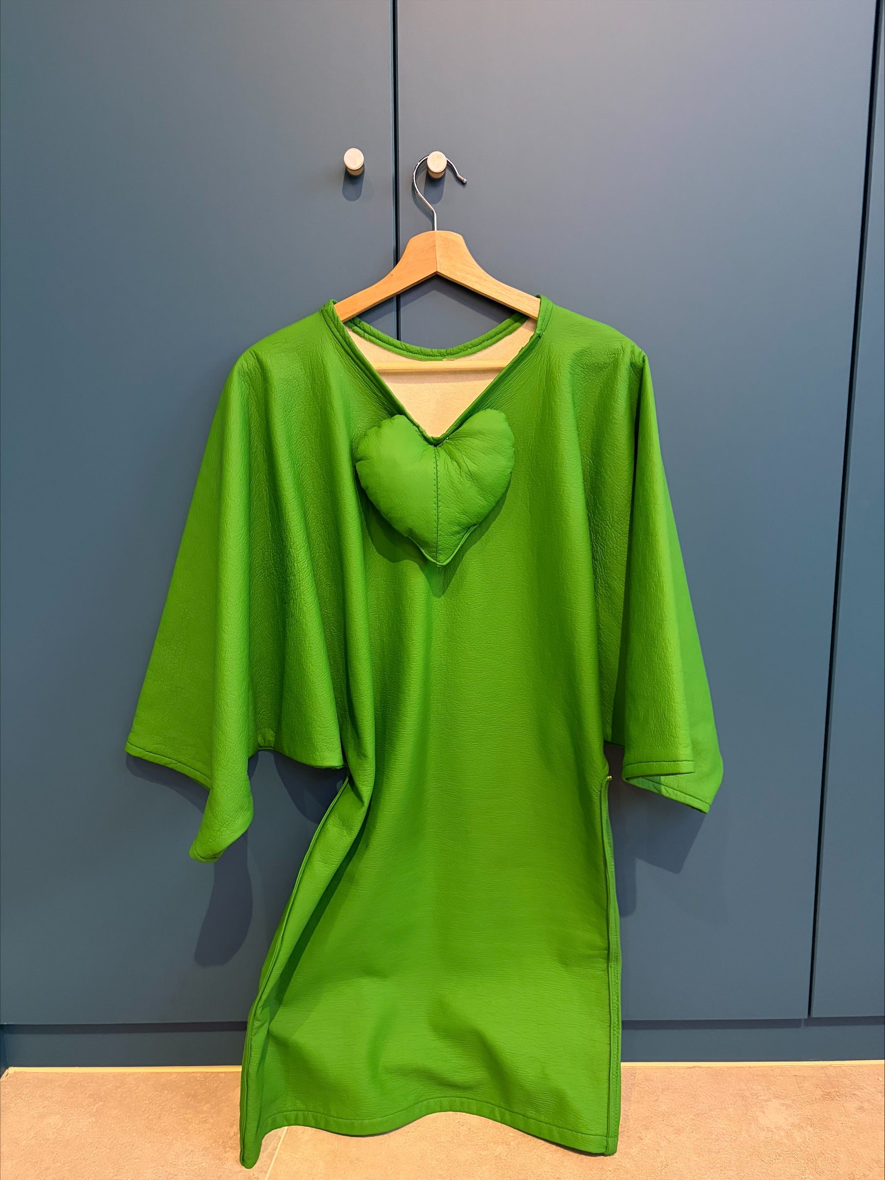 Green heart dress